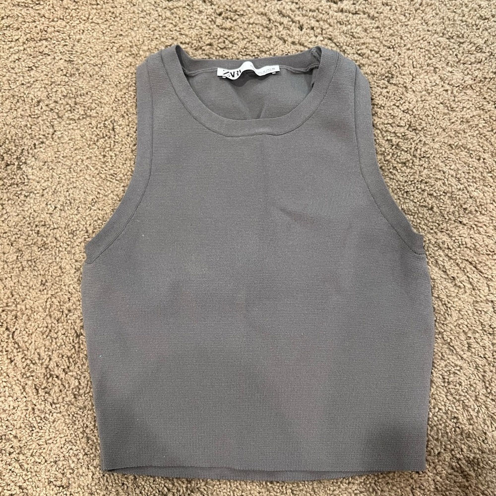 Zara Gray Tank Top